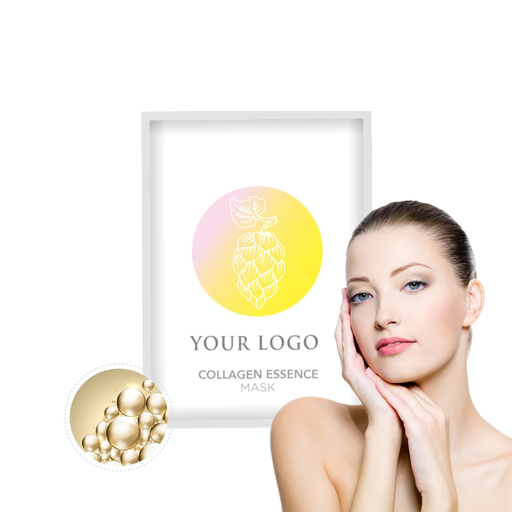 
Free Shipping private label collagen bio cellulose facial mask 