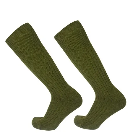Оптовая продажа индивидуальные армейские зеленые спортивные носки или военные хлопковые