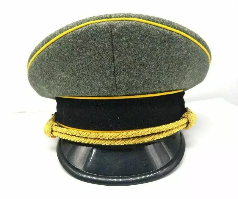 Воспроизведение Второй мировой войны немецкий элитный военный офицер козырек шляпа шерстяная Военная армейская шляпа офицер капитан Униформа пиковая Кепка