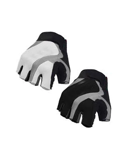 Men Bike Half Finger Bicycle Gel Padded Finger Less Sports Gloves