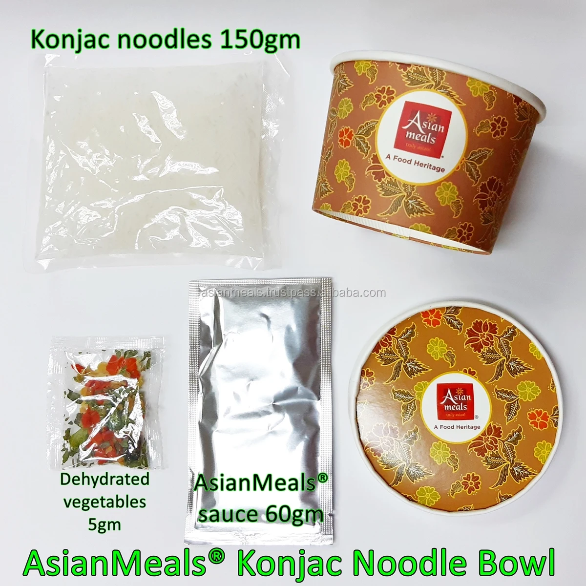 Wholesale Konjac Instant Yam Noodle Bowl Satay sauce Konnyaku Shirataki High Grade Delicious Halal Malaysian HACCP GMP ISO
