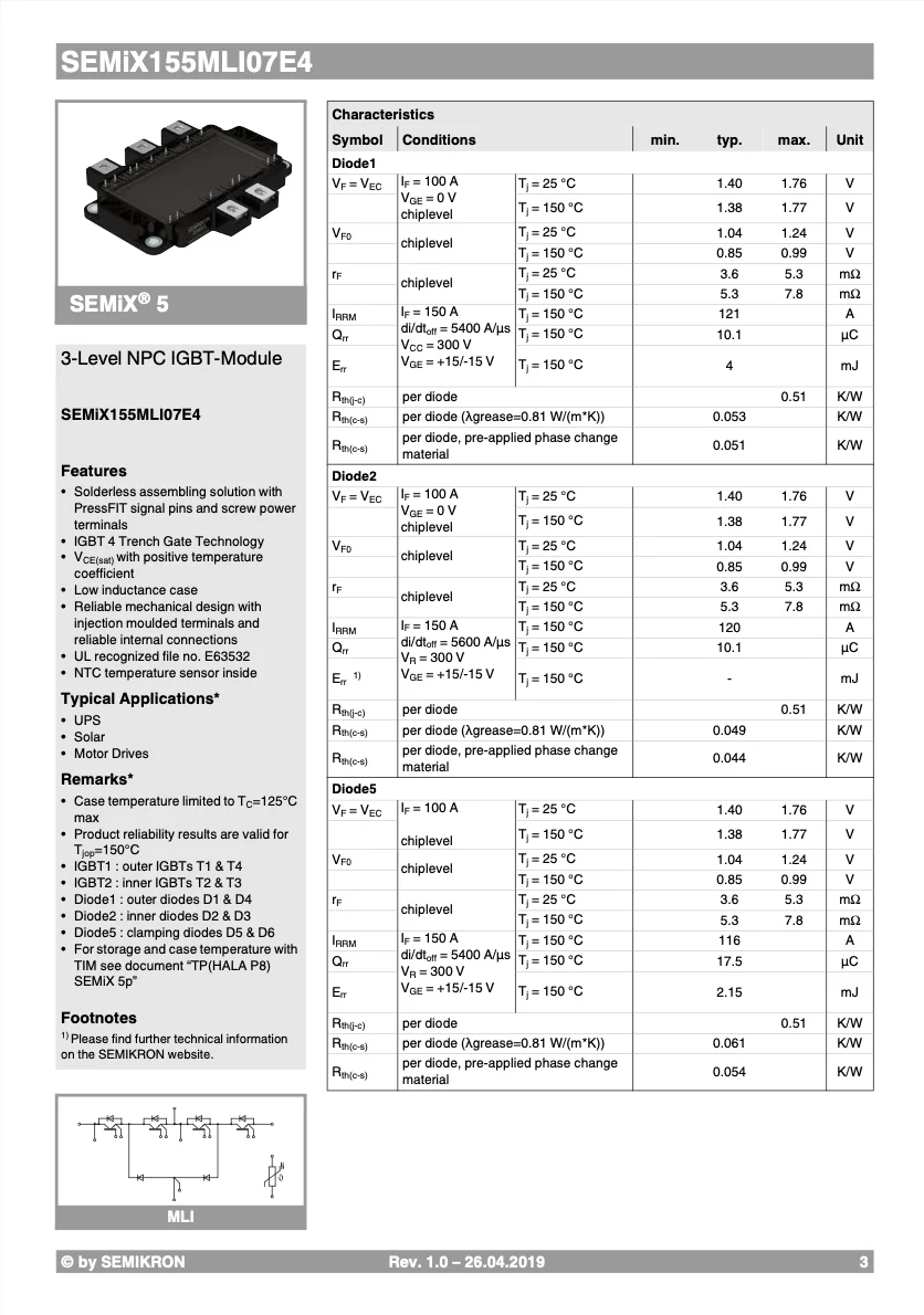Good Quaity Original And certified SEMiX155MLI07E4 From Germany Solar Lights Outdoor Motion Sensor
