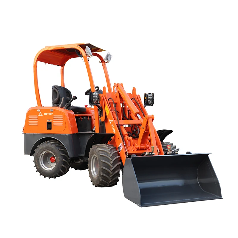 Hitop 500 кг 800 1 тонна контроллер Curtis 600 миниатюрный Электрический колесный погрузчик с литиевым аккумулятором и креплением