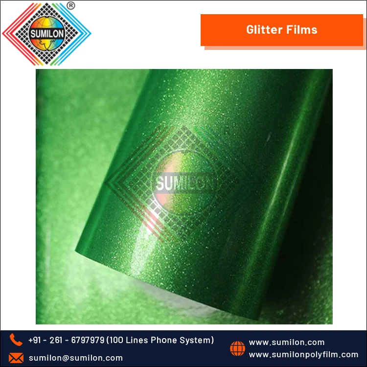 Manufacturer of Top Natch Quality Gift Packaging Glitter PET Polyester Films at Genuine Bulk Price