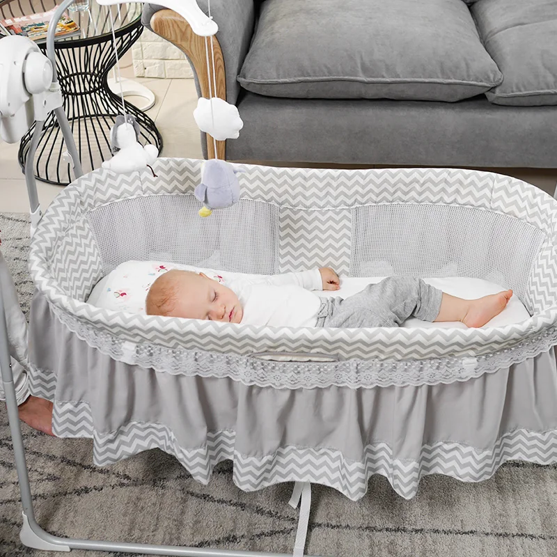 
Swinging baby crib baby cradle swing baby rocking bed for sleeping 