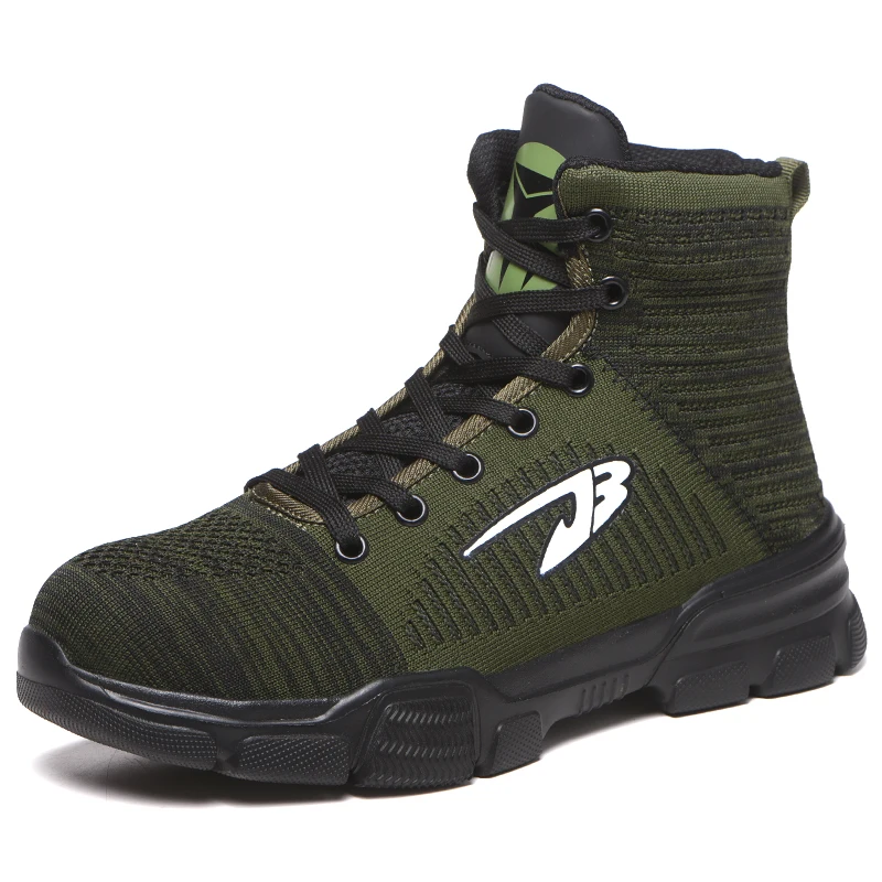 Casual Outdoor Work Cheap Price Green Men Safety Boots