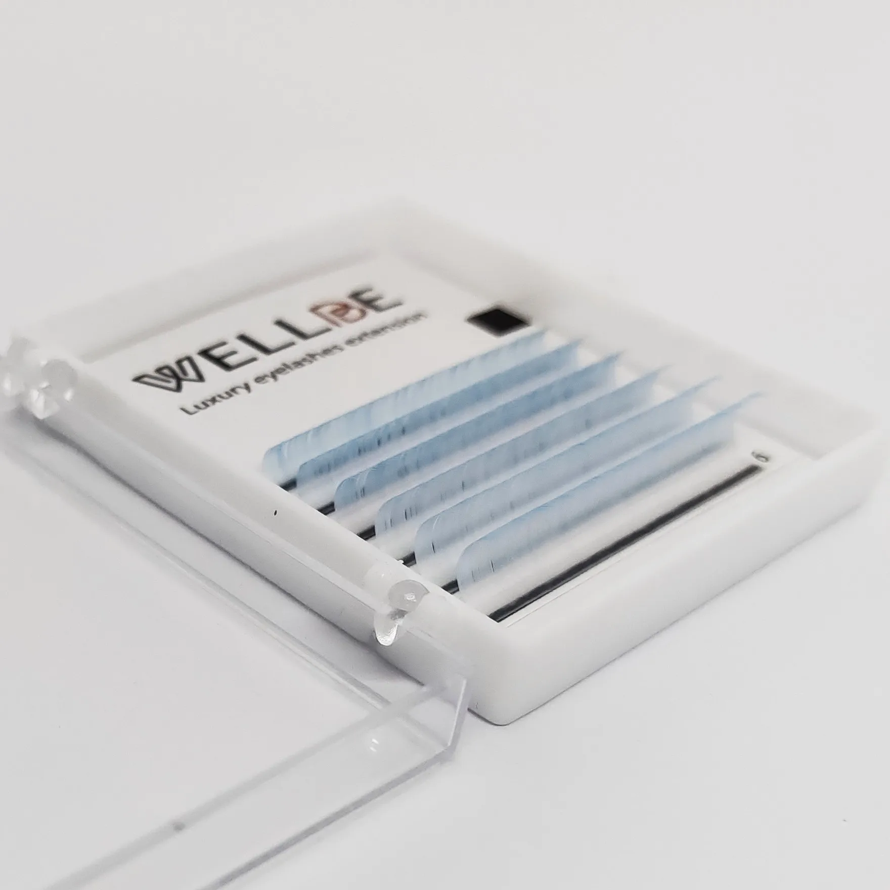 Ocean Blue оптом красочные Премиум корейские мягкие синтетические легко веерообразные ресницы для наращивания