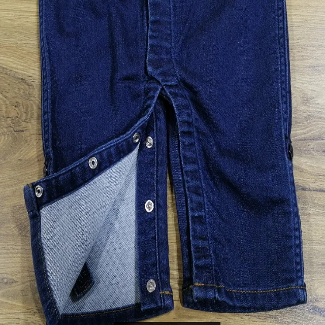 Детский джинсовый вид L/S цельный