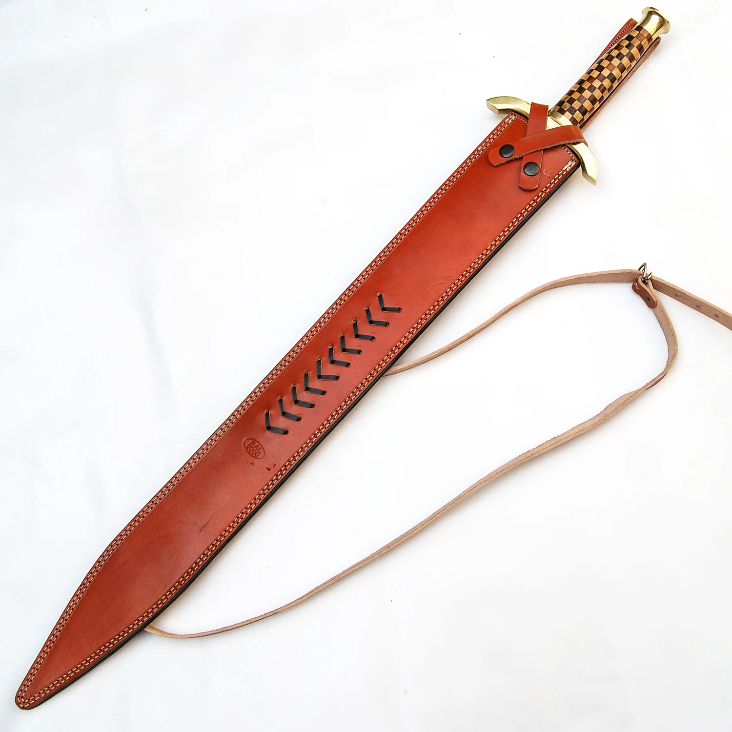 Top Design Medieval Damascus Swords Custom Beautiful Handmade Steel Sword with Free Leather Sheath