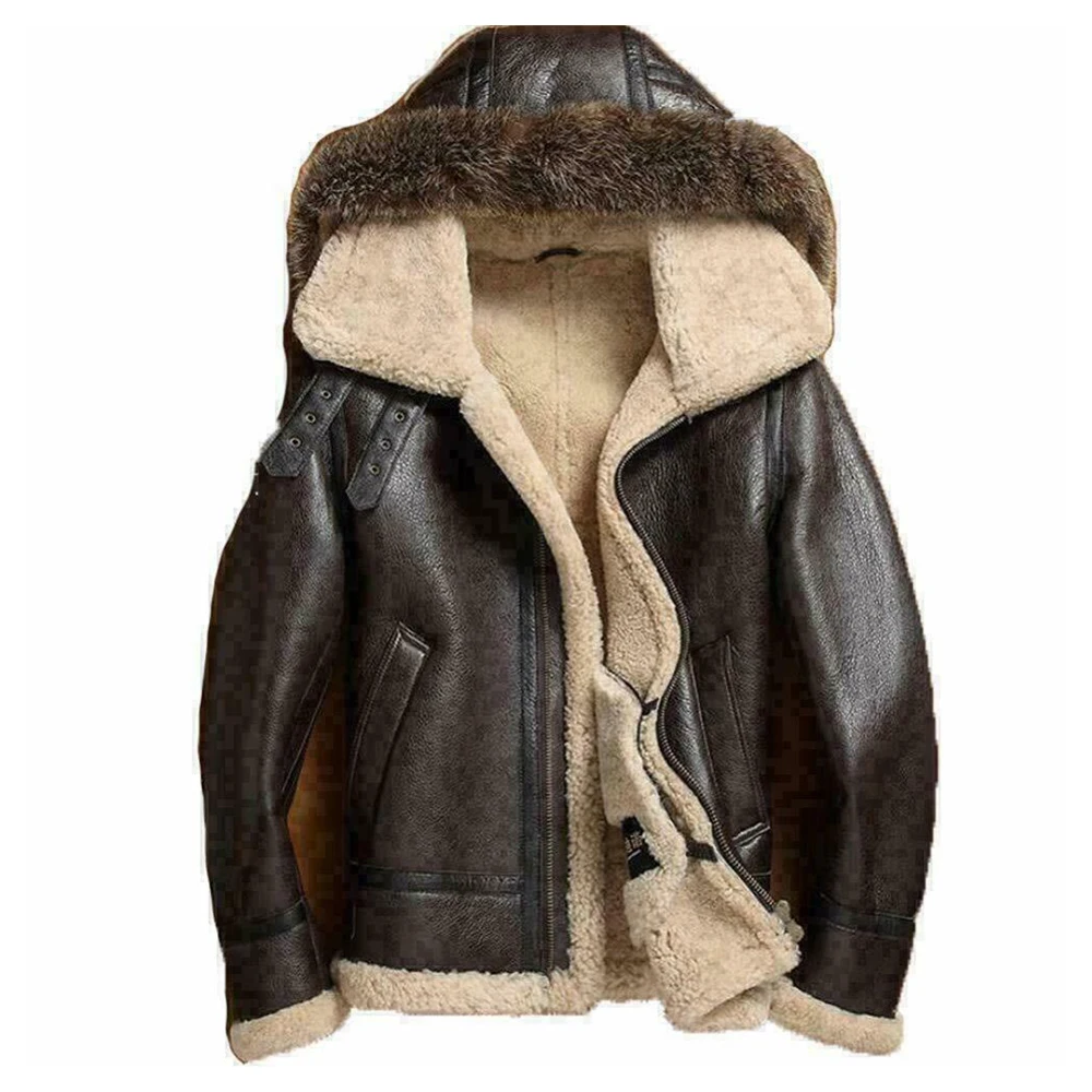Customized High Quality Fashion Winter Jacket Shearling for men Design Your Own