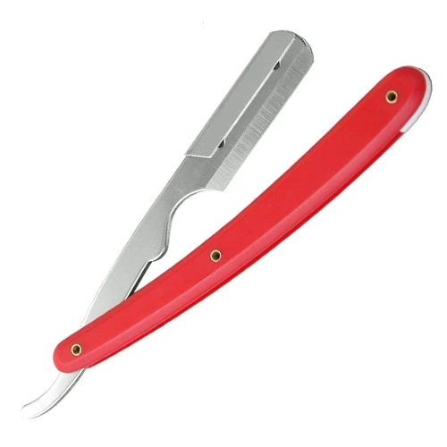 Barber Straight Razor Professional Cut throat Premium Quality Plastic Handle Shaving Razor 10 Double Edge Blades Kit