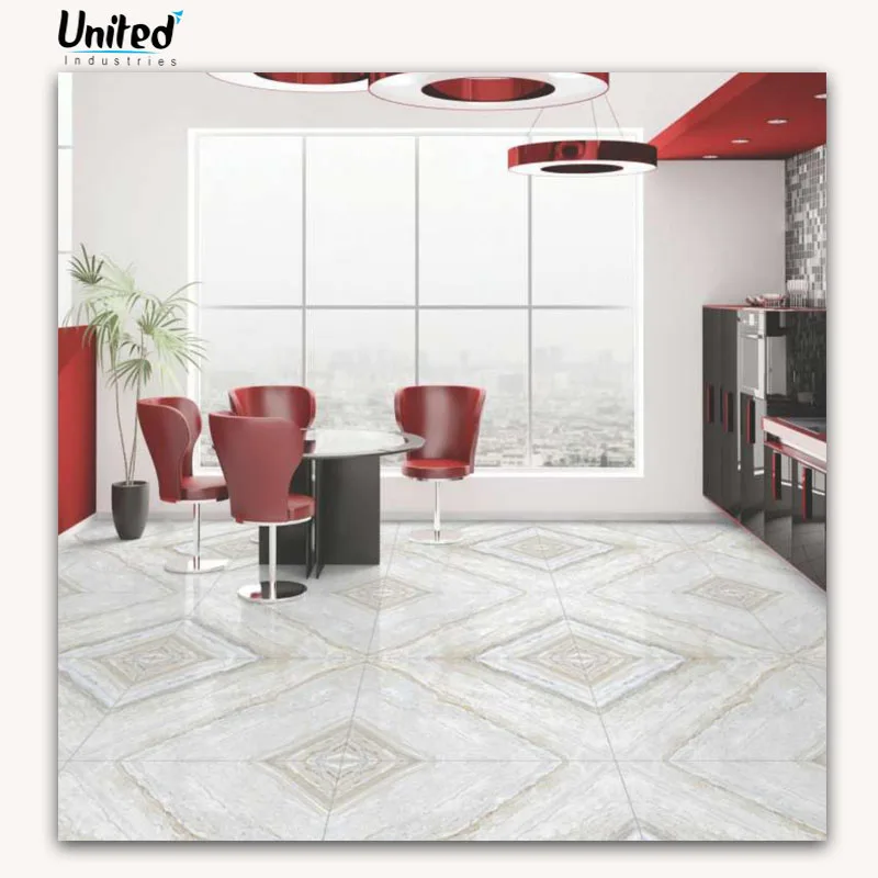 Magnetic Polished Glazed Porcelain Tiles 600 x 600 mm Flooring Tile Smooth Glossy Surface Digital Marble Stone Square Floor Tile