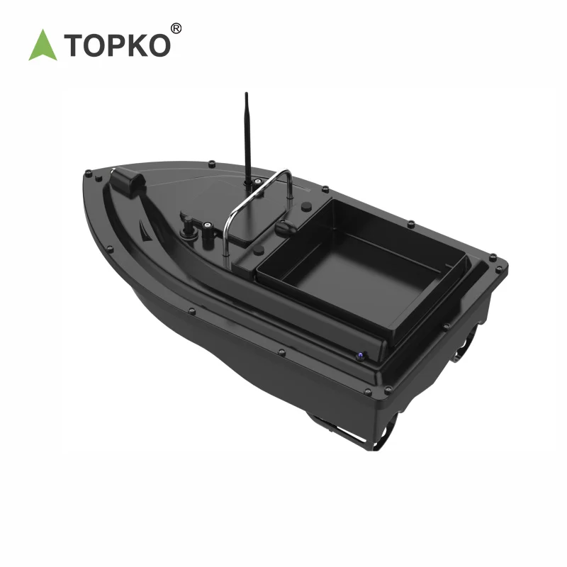 Topko Intelligent RC Bait Boat  gps Fishing Nesting Boat with Full Cabin Remote Control Large Power for Carp Nest Boat