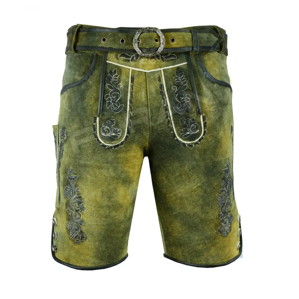 New Arrival Hot Sale Trachten Wear Bavarian Lederhosen Shorts For Men New Design Bavarian Lederhosen
