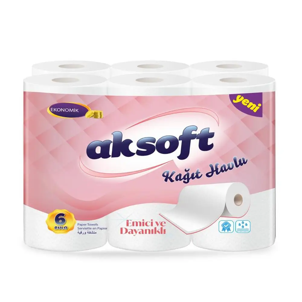 Kitchen Paper Towel 2 ply  Economic Low Price Oil Cleaning Tissue 2 Layer Water Absorbing  Home Use Paper Towel