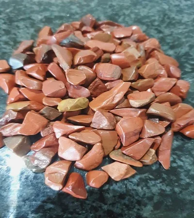 Natural gemstone Natural Red Jasper 5-12mm polished crystal gemstone gravel natural healing chips for sale