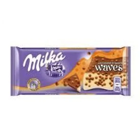 Milkaa шоколадные волны карамель 81 г (Mondelez шоколад бар) 100 87