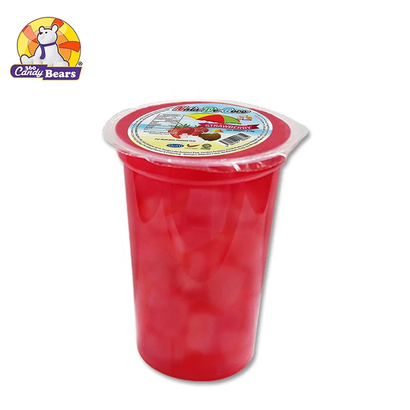 270g Candy Bears Strawberry Flavour Syrup Jelly with Nata De Coco