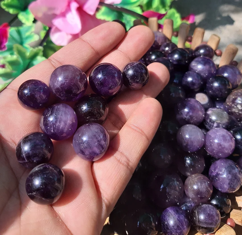 
Natural Amethyst Healing Stone Spheres Wholesale small Crystal Ball Amethyst Sphere For Sale 