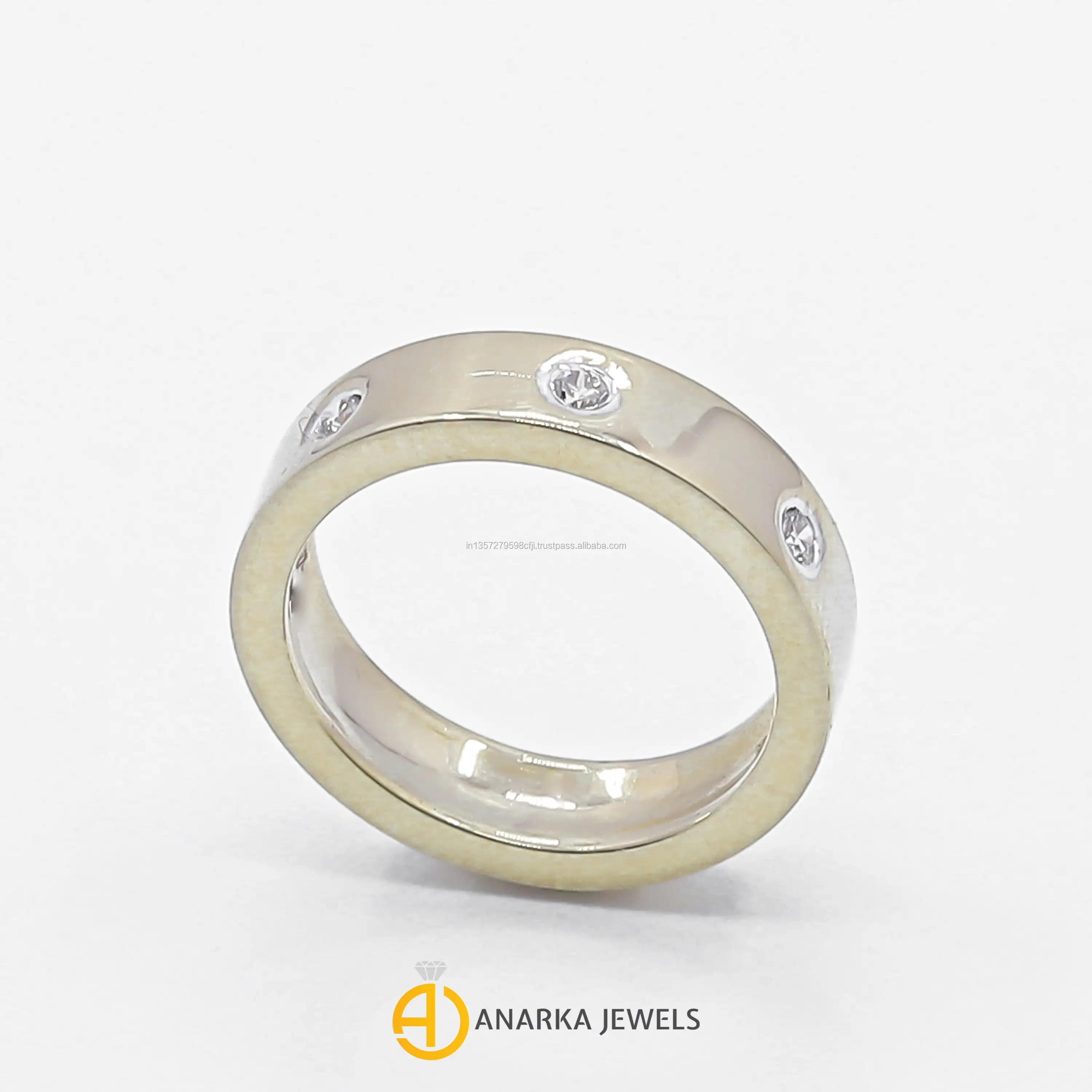 
14K Yellow Gold Engagement Ring Diamond Band MMR-320 