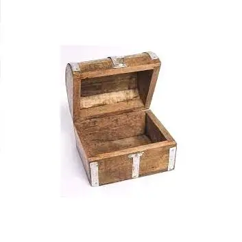 JEWEL BOX WOODEN UNFINISHED TREASURE CHEST FOR MANUFACTURING IN INDIA HOME & GARDEN STORAGE BOXES TRUNK BOXES