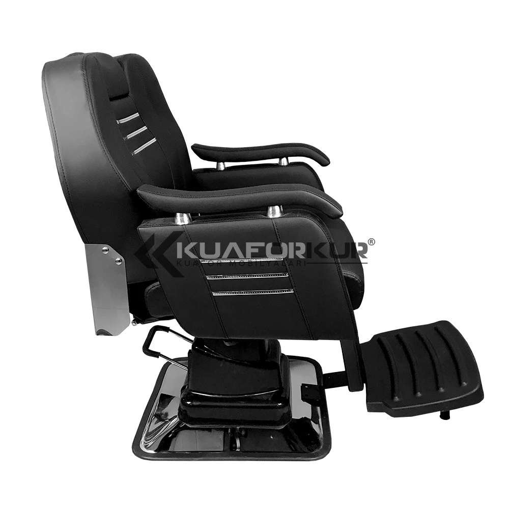 Wholesale Leather Coating on Foam Barber Chair Reclining Chair Barber Hydraulic Adjustable Delivery on Time
