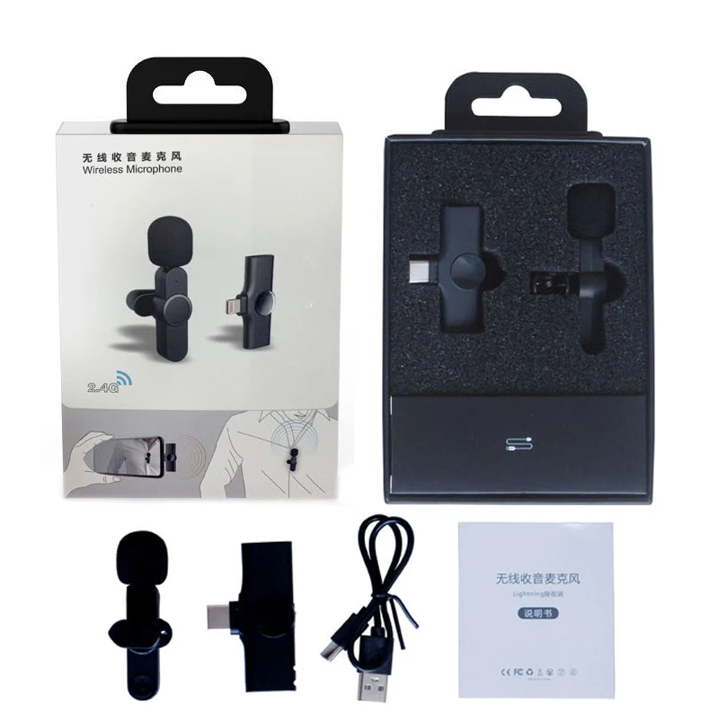 Беспроводной петличный микрофон для телефона/Ipad прямой трансляции