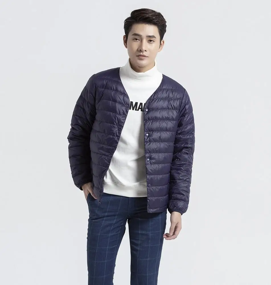MEN ULTRA LIGHT DOWN COMPACT V NECK CARDIGAN WITH HIGH QUALITY IN VIETNAM