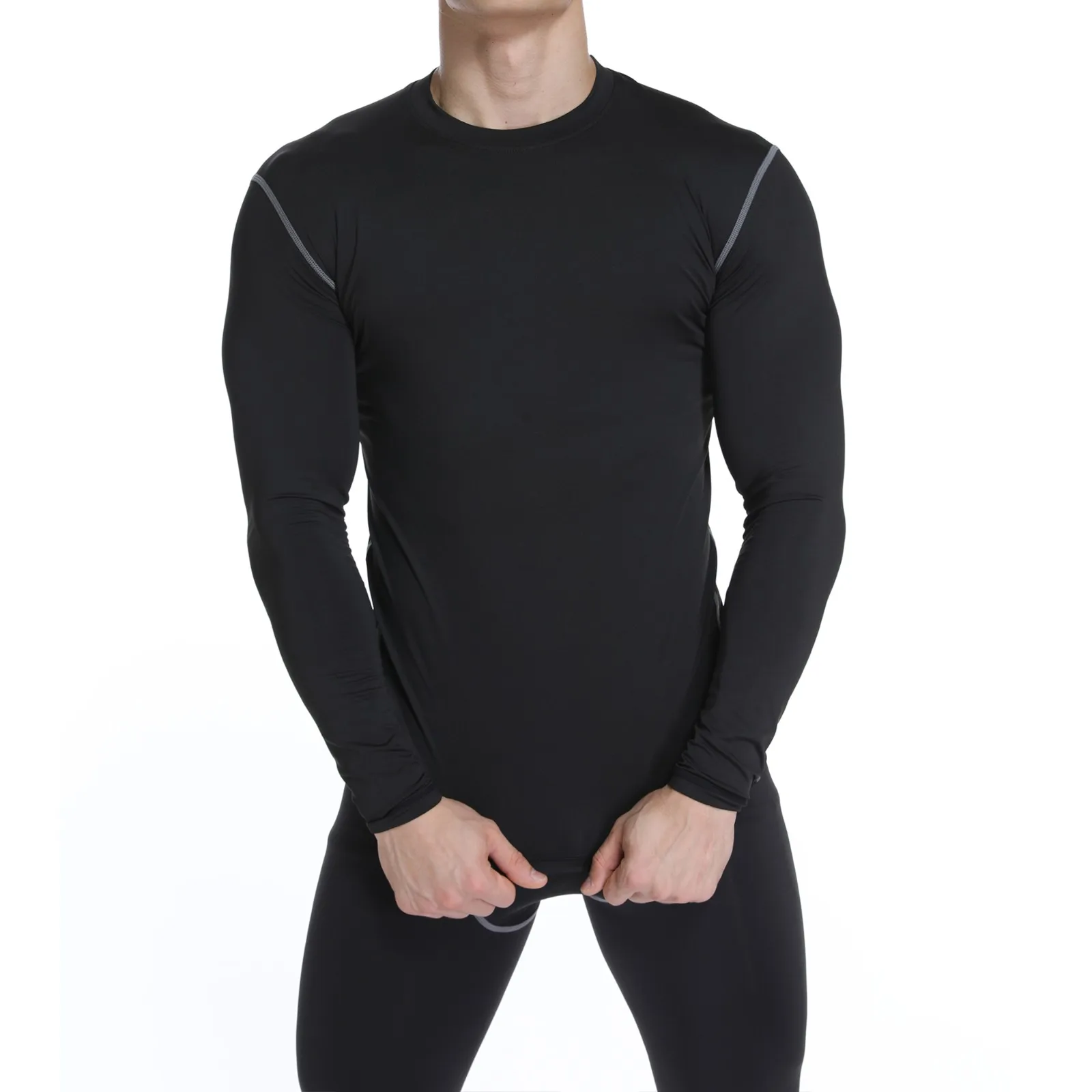 Men Compression Shirt Underwear Baselayer Long Sleeve Bodybuilding Tops new style mens running shirts workout thermal t shirts