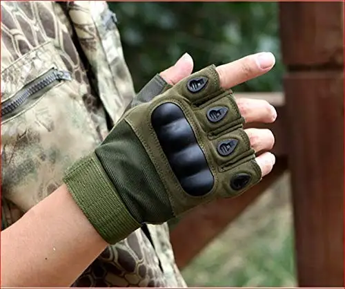 Тактические перчатки Военные резиновые с твердыми костяшками тактические армейские