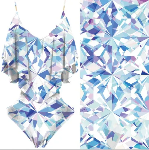 Eco-friendly polyester Bathing Suit  Leotard  bikini   swimsuit print  fabric