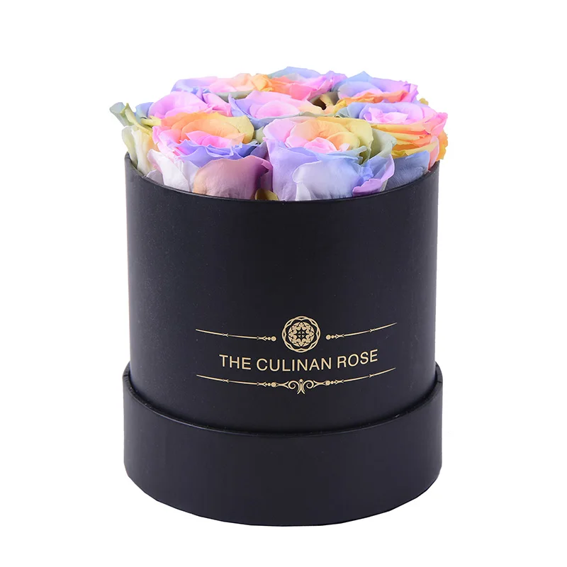 Culinan Low MOQ custom logo flowers in a gift box wedding flower paper gift box