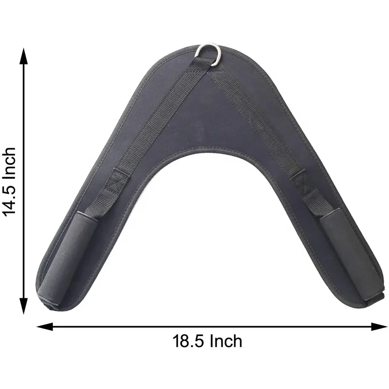 Abdominal Crunch Harness Straps,Back Exercise Ab Pulling Harness Shoulder Strap V-shape Crunch Belt,Abdominal for Cable