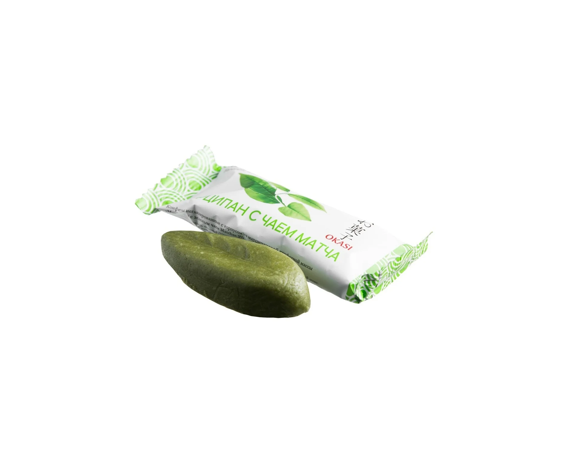 
50 g Matcha Marzipan Bar Okasi Japaneese Sweets 
