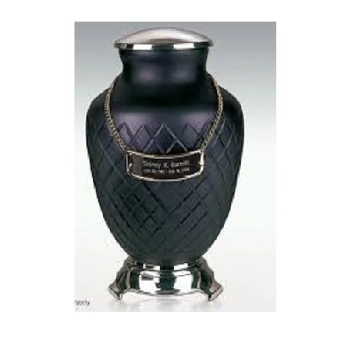 100% латунь урны для кремации человеческого зола контейнер банка урна загибания современная простая печать от ИНДИЙСКОГО Производителя