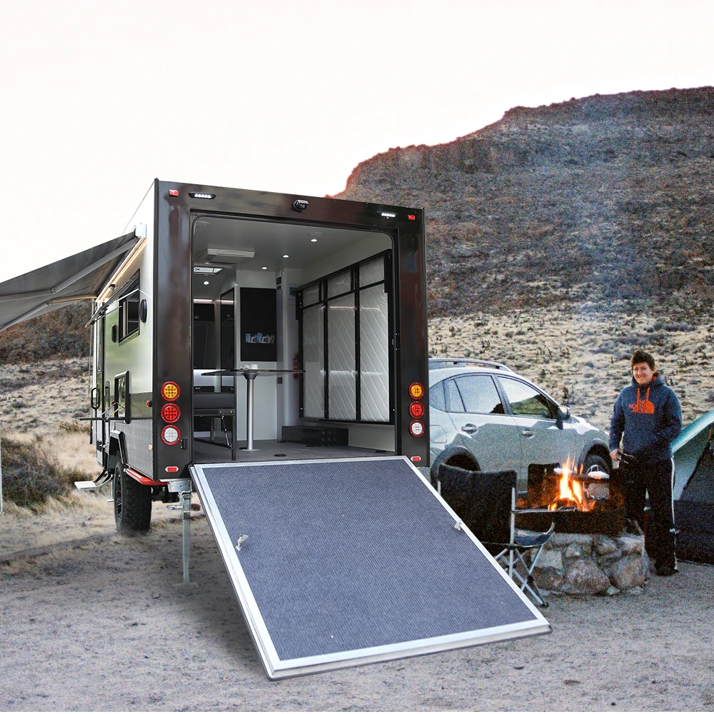 Manley 14.6ft Utility Caravan Trailer Toy Hauler