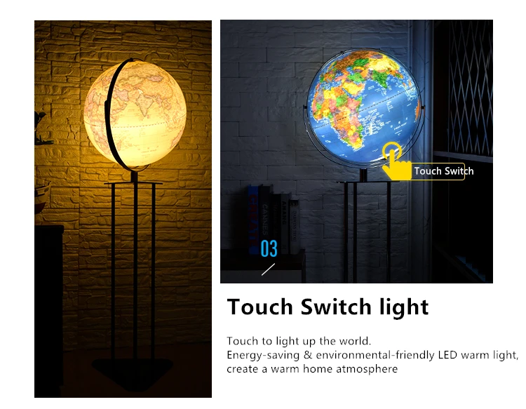 
Dipper 43cm Large World Map globe School Geography Educational Tool Toy Home Office Ornament floor globe 