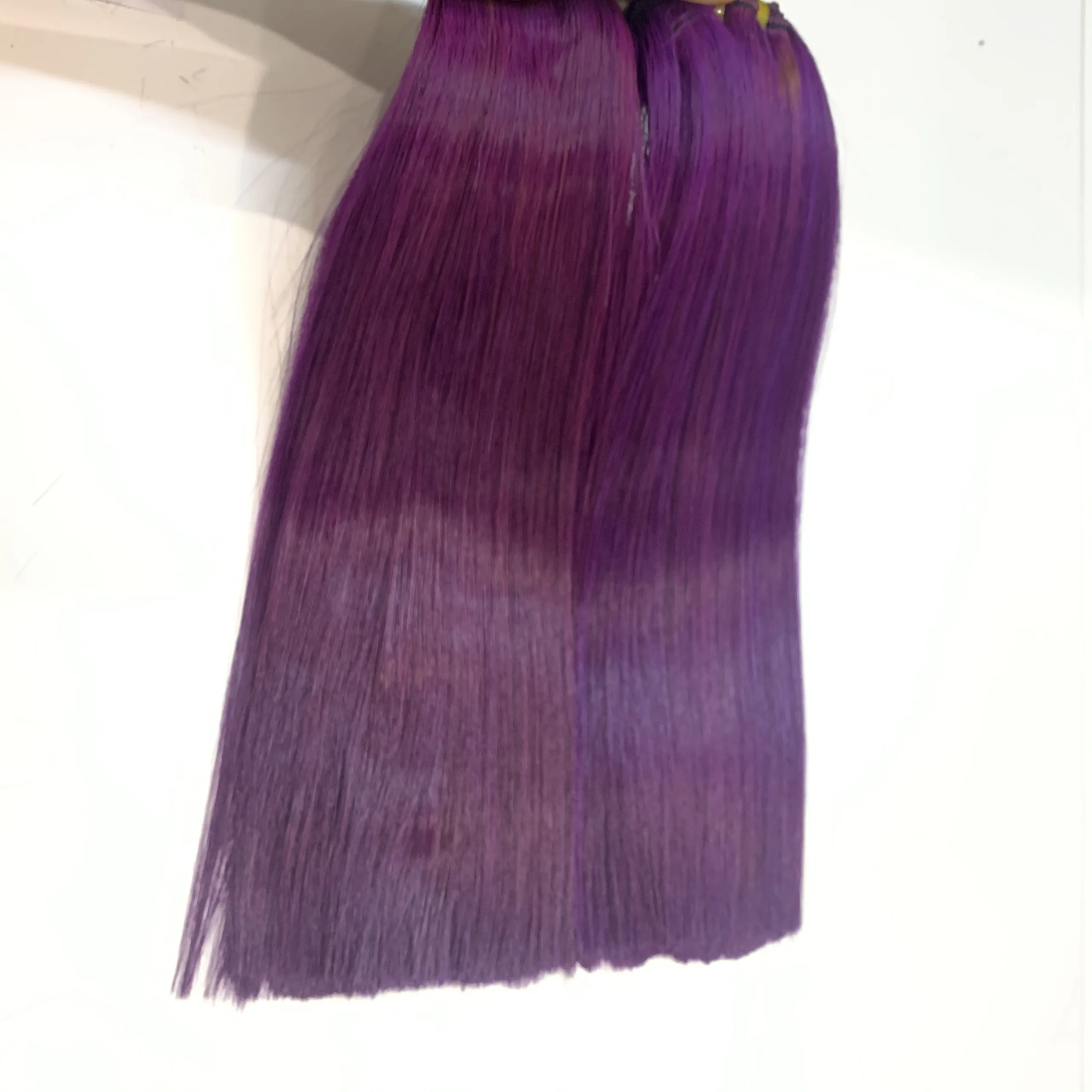 Plan color purle супер двойные человеческие волосы прямые 12 дюймов без tang nit лучшее качество 100% натуральные от Livihair Vietnam