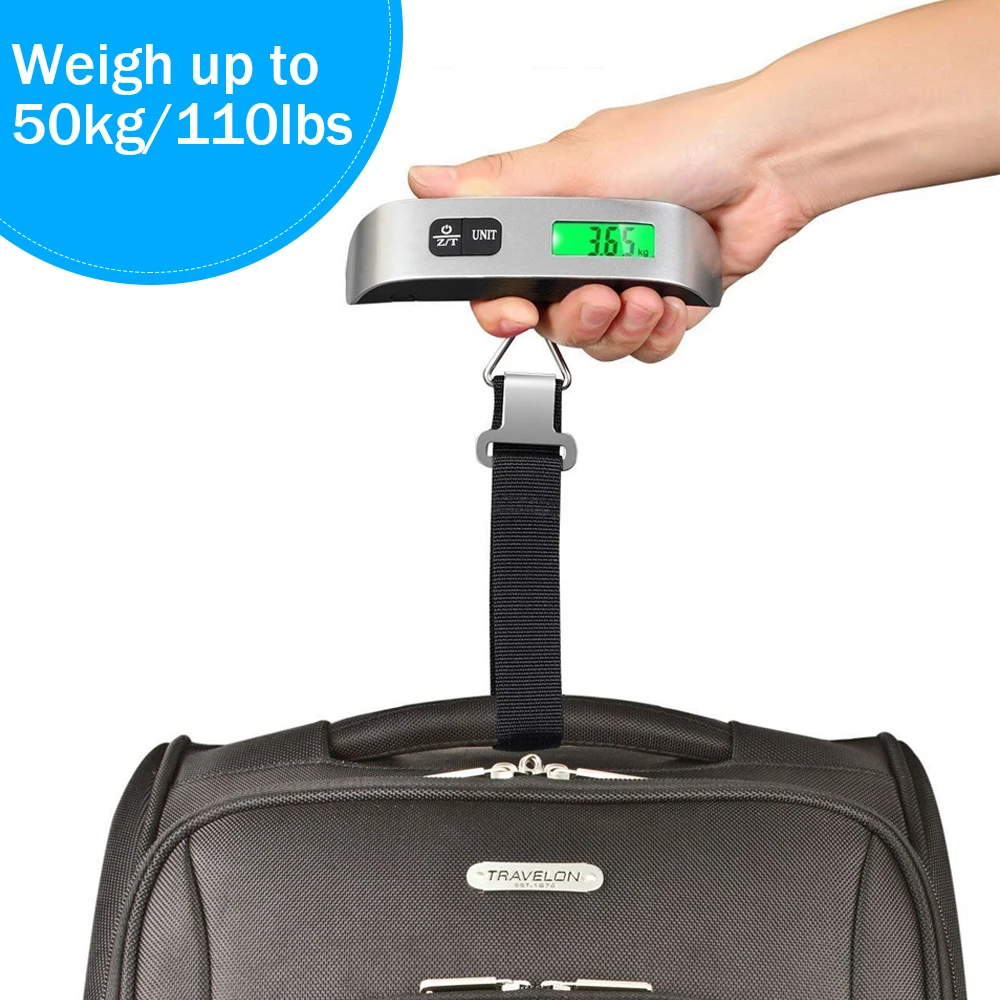 A03-001 Kitchen Scale Multifunction Luggage Weighing 110lb 50kg Capacity Pocket Mini Portable Weigh Scale