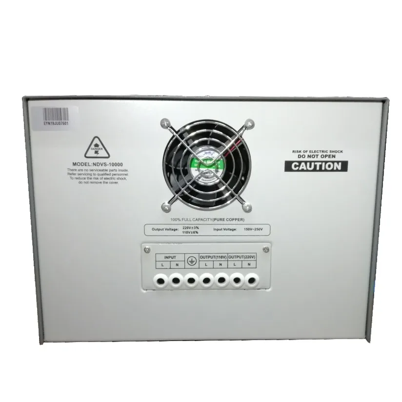 
Newstar NDVS-10000 Digital Servo Motor Type Automatic Voltage Regulator/Stabilizer 10000Watts AVR with Surge Protection 10KVA 