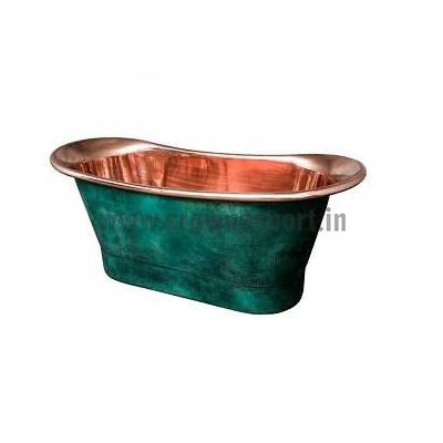 Медная Ванна 40 дюймов двойная подставка для тапочек мини-ванна домашнего использования Высококачественная Роскошная медная продажи на заказ