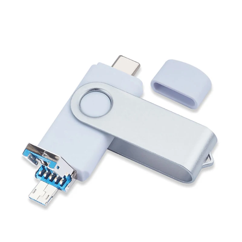 OTG USB Flash Drive 3.1 Mobile Phone-Computer 8GB 16GB 32GB Otg Usb Flash Drive 64Gb Bulk Swivel Usb Shells