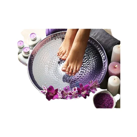 Superior Quality Black Color Copper Foot Spa Pedicure/Manicure Bowl With Half Cover At Affordable Price