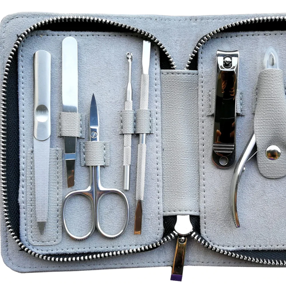 
15 Piece Professional Nail Clippers Cutter Kit Travel Grooming Kit/ Nail Care Tools Manicure Set 