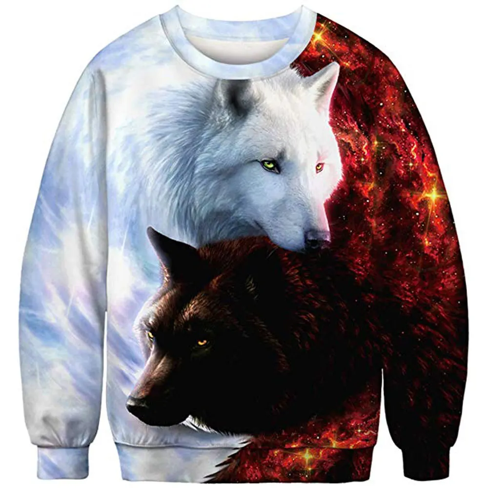 New 3D Sublimation Sweatshirt In Cheap Price / Full Dye 3D Sublimation Sweatshirt For Men