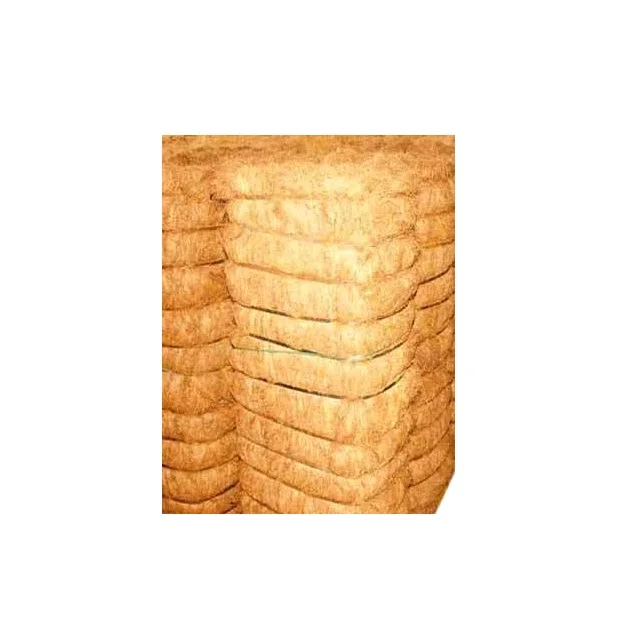 BROWN COIR FIBER BALE SALE FROM INDIA EXPORTER LONG LENGTH SIZE COIR FIBER QUALITY for EUROPE MARKET