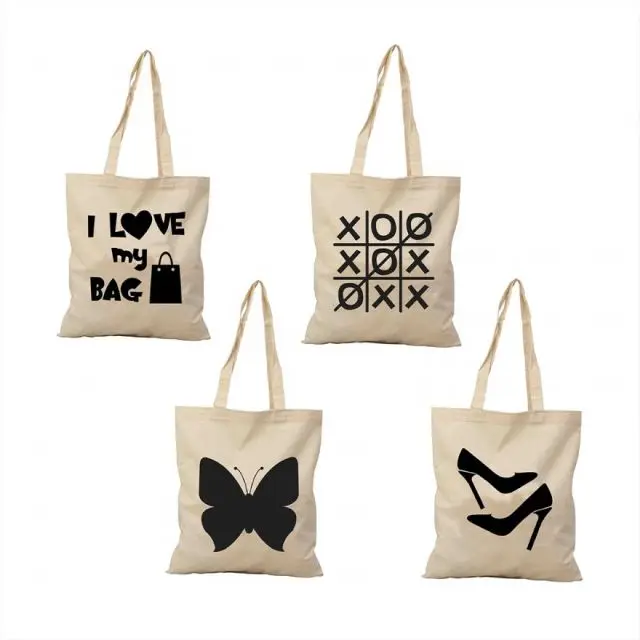 Plain Tote Bag Cotton Canvas