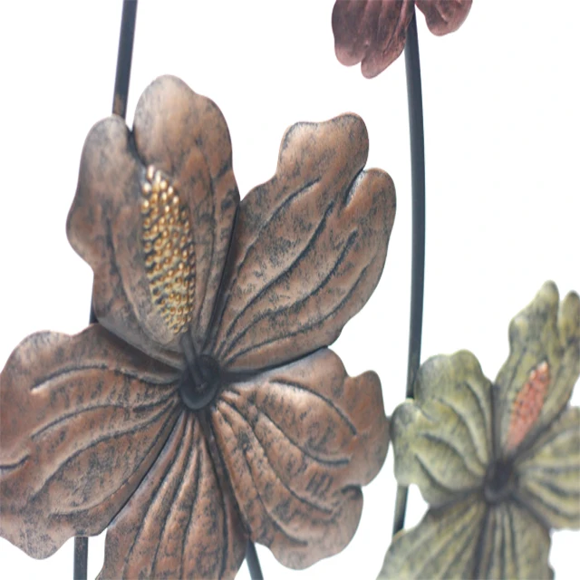 Crafts Living Room Accessories Metal Flower Wall Decor
