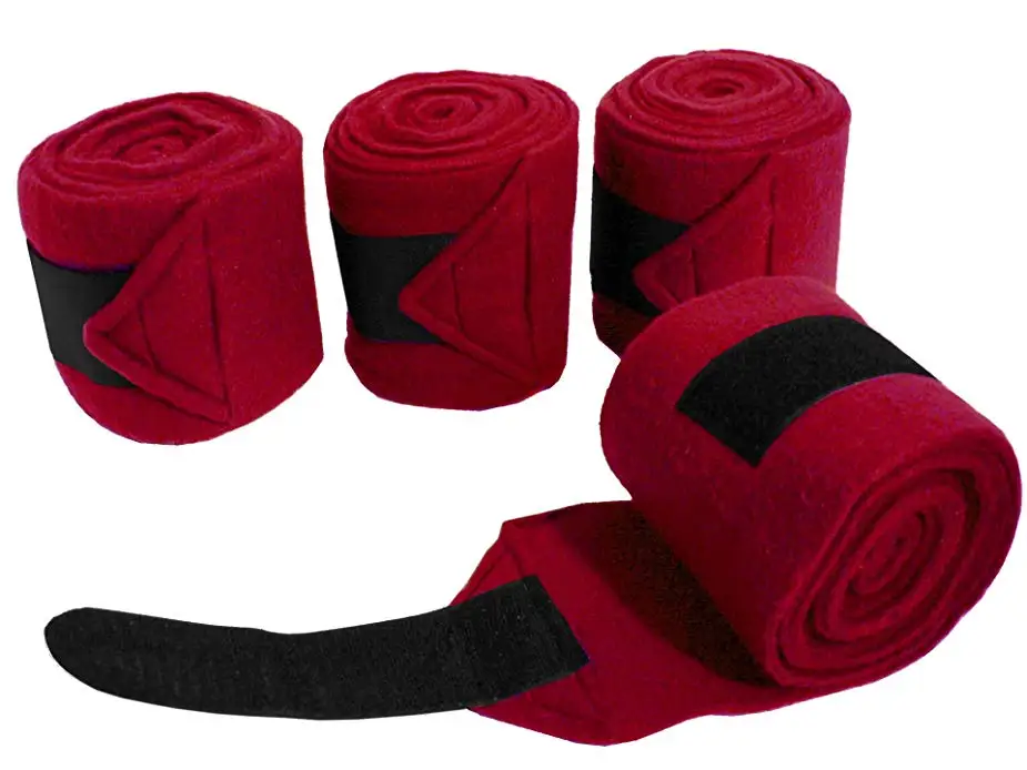  Top Quality Horse Size Fleece Polo Wraps Leg Bandages By Lazib