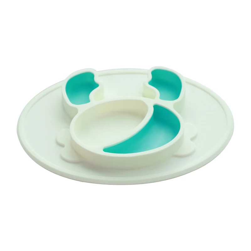 Baby Suction Crab Dishes Silicone Infant Plate Bowls Kids Tableware Food Holder Tray Children Food Container For Baby Feeding